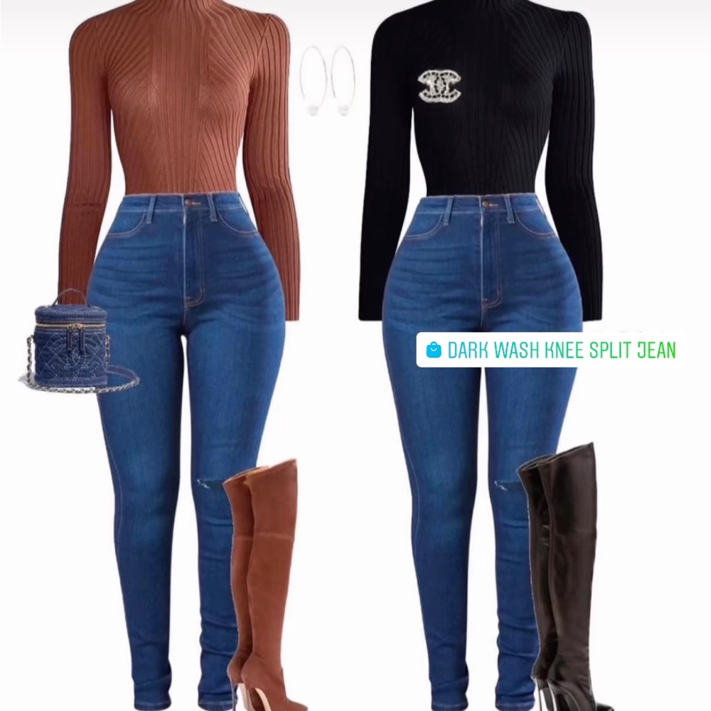Dark wash jeans